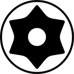 Torx vrtaný - symbol
